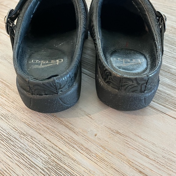 Dansko Allison Clog Black Leather Upper Mary Jane - Picture 4 of 8